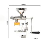 DAWNTECH Petite Machine d'Extraction Manuelle Domestique en Acier Inoxydable de Qualité Alimentaire pour Huiles de Tournesol, Noix et Olives - Capacité 5kg/h, Garantie 3 Ans