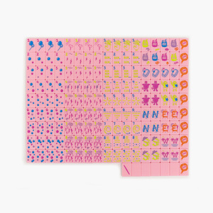 Fast Shipping Custom Petal Pink Modern Mahjong Tiles American Full Set 1-Layer Acrylic 160 Tiles Multiplayer Poker <b>Entertainment</b> - Product Image 6