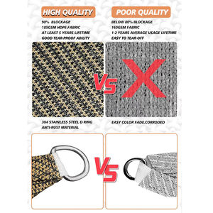 Sanjian Outdoor Garden baldacchino 100% HDPE poliestere ombra vela impermeabile - Product Image 6