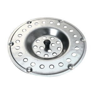 Desagüe de Rejilla de Acero Inoxidable de 80mm Estilo Moderno para Lavabo de Baño, Pulido y Galvanizado con Diseño 'Stopper' - Product Image 1