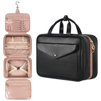 Boîtes de toilette et de maquillage pour femmes 2025, étuis cosmétiques portables en PVC avec fermeture éclair, accessoires de salle de bain imperméables, logo personnalisé