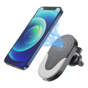 Nouveau support de voiture rapide 15W charge sans fil support de téléphone magnétique voiture magique chargeur sans fil pour iphone 12 13 14