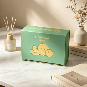 Boîtes à <span class=keywords><strong>biscuits</strong></span> rectangulaires imprimées sur mesure avec logo personnalisé, emballage alimentaire de qualité supérieure, vente en gros - Product Image 2