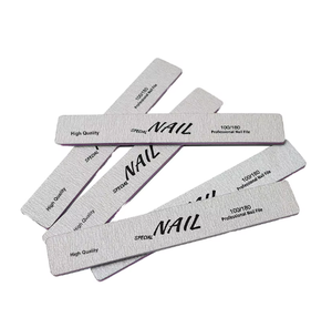 Chất Lượng Cao Chuyên Nghiệp Ngựa Vằn Nửa Trăng Móng Tay Tập Tin 100/180 Đôi Bên Hình Chữ Nhật Màu Xám Móng Tay Tập Tin Vuông Làm Giấy nhám Emery EVA - Product Image 2