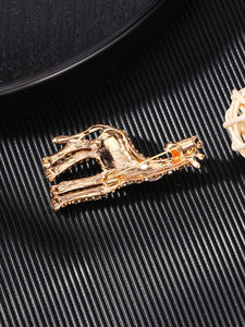 YINI Vintage Unisex principalmente aleación transfronteriza <span class=keywords><strong>jirafa</strong></span> broches moda Rhinestone Pin ramillete alfileres hebillas para mujeres - Product Image 2