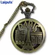 Montres de poche personnalisées, <span class=keywords><strong>montre</strong></span> de poche <span class=keywords><strong>à</strong></span> quartz tendance, cadeau pour homme et <span class=keywords><strong>femme</strong></span>, montres de poche antiques, chiffres arabes, classiques - Product Image 4