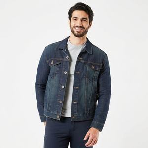 High Street Painted Mens Jean <b>Jacket</b> Wholesale <b>Custom</b> Made Mens and Womens Jeans <b>Jackets</b> - Product Image 1