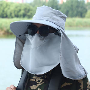 Chapeau de pêcheur d'été pour hommes, avec protection du visage et du cou, respirant, protection solaire pour la randonnée, la pêche, le cyclisme - Product Image 3