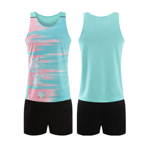 Uniforme de Atletismo para Hombre, Adulto, 100% Poliéster, Estampado, Secado Rápido, Ajuste Atlético, Personalizable, Conjunto Deportivo de Alta Calidad - Product Image 1