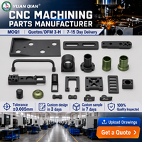 Pièces en aluminium anodisé noir de machine CNC 3 axes personnalisées