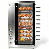 Four commercial électrique haute capacité, rôtissoire rotative pour viande, machine à rôtir le poulet pour restaurant, machine à rôtir le poulet