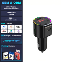 Transmisor FM para Auto G61 BT con Puertos de Carga USB Duales, Reproductor MP3 con Tarjeta TF, Pantalla Digital FM, Adaptador de Audio Inalámbrico para Auto de 12V