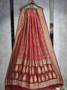 2.50 mètres Premium Soft Pure Georgette Dupatta pour vêtements indiens et pakistanais Sheen élégant avec des détails complexes - Product Image 4