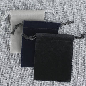 Eenvoudige Drawstring Mobiele Telefoon Oortelefoon Opberg Fluwelen Tas Blanco Sieraden Opbergverpakking Fluwelen Microfiber Zakje - Product Image 5