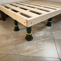 Pied de support réglable robuste pour meubles, 20-37 cm, stabilisateur central de sommier pour lit king size, canapé, table