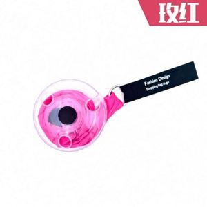 Folding Circular Portable Retractable <b>Small</b> Nylon Shopping Bag - Product Image 5