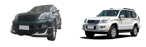 Kit carrosserie de style TRD pour Toyota Land Cruiser <span class=keywords><strong>Prado</strong></span> 2003 2004 2005 <span class=keywords><strong>2006</strong></span> 2007 2008 2009 Pare-chocs avant et arrière de haute qualité en ABS Mise à niveau - Product Image 3
