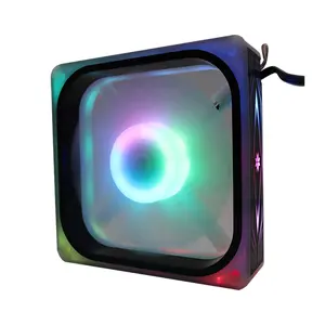 High Quality RGB Colorful Single Model 120mm Cpu Hydraulic Bearing Computer Case Cooler Quiet Fan