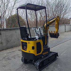 Mini pelle sur chenilles Lander de 1 tonne Machines de terrassement de construction à petite échelle Moteur <span class=keywords><strong>Kooper</strong></span> à haut rendement de 1 an - Product Image 2