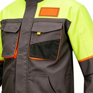 High Visibility Winter Safety Jacket with Reflective Accents for Work - Product Image 4