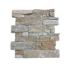 Exterior Natural Culture Stone Rust Quartz Chinese factory sale Decoration Stone Wall Cladding cement stone