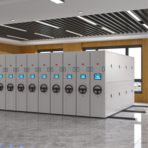 Étagères mobiles en acier anti-poussière pour collections spéciales de bibliothèque, rayonnages compacts mobiles en acier pour hôpitaux et laboratoires - Product Image 5