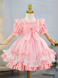 Vestido de Princesa Lolita para Niñas, Traje de Fiesta de Cumpleaños de Verano, Disfraz de Actuación, Navidad, Boda, Ropa al por Mayor, Tutú - Product Image 3