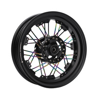 12 "2.75 geniş modifiye motosiklet Scooter tekerleği Hub 12" konuştu çelik tekerlek jantı