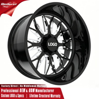 JTX WIDOW Geschmiedete Leichtmetallfelgen 20-30 Zoll 8x165.1 8x170 8x180 für Chevrolet K3500 Dodge Ram 2500 Ford E-350 Maßgefertigte LKW-Felgen