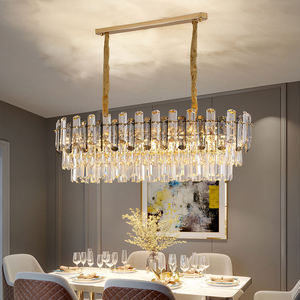 โคมไฟระย้าคริสตัล K9สีเทาควันหรูหราเพดานทันสมัยของตกแต่ง - Product Image 6