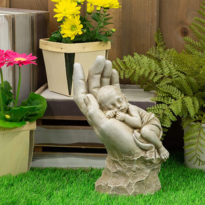 Estatua de jardín de 11 pulgadas de altura, para estudio en la palma de su mano - Product Image 2