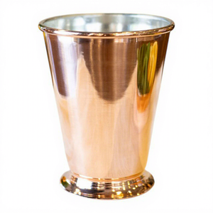 Gobelet classique en verre et cuivre, durable, artisanal, écologique, pour l'eau, cadeaux d'affaires et usage quotidien - Product Image 1