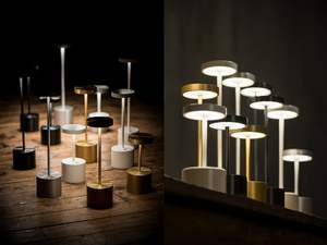 Lampe de table LED de luxe pour hôtel et restaurant, design moderne, portable, veilleuse tactile rechargeable, simple, vente en gros du fabricant - Product Image 2