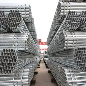 Galvanized Steel Pipe Scaffolding Round Hot Dipped Gi Galvan Steel Pipe For Building ASTM Pre Galvanized Steel Pipe