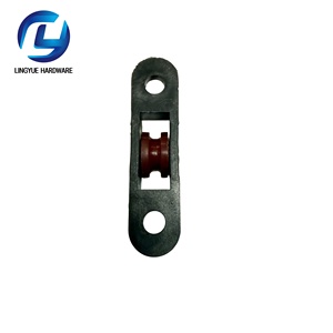 Sistema de Poleas Moderno de Plástico para Puertas y Ventanas Corredizas de Una Sola Rueda Plana, Funcionamiento Silencioso y Duradero - Product Image 4