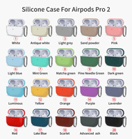 Étui en silicone le plus récent, protection intégrale, antichoc, avec mousqueton pour Airpods Pro 2
