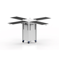 Générateur solaire mobile industriel ENERGYFIT S500-10 10 kW sur remorque avec 4 panneaux monocristallins de 230 W