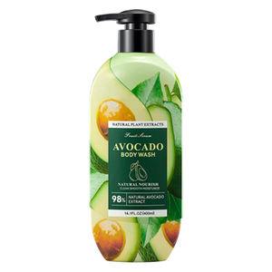 Gel de ducha de aguacate limpieza suave exfoliante todo el cuerpo Gel de ducha limpieza suave exfoliante hidratante blanqueamiento suave - Product Image 1