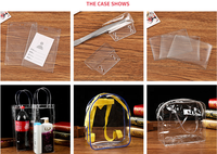 Vente chaude en gros OEM/ODM personnalisé, sachet d'emballage en plastique transparent PVC moins cher pour tissu propre