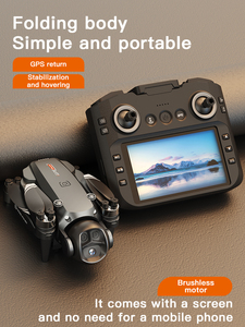Precision H22 Foldable Drone Dual Camera GPS Brushless Motor with <b>Screen</b> Transmitter for Automatic Return, Following Shot & Fun - Product Image 3