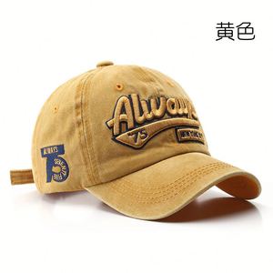 100% Cotton Embroidered Vintage Adjustable <b>Flat</b> Brim Baseball <b>Cap</b> USA Hat for <b>Men</b> Women Great Outdoor Activities Promotional - Product Image 6
