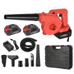 Industrial DIY Grade 21V Lithium Battery-Powered Electric Cordless Leaf Blower with Brushed Motor Includes Hand Vacuum Blower
