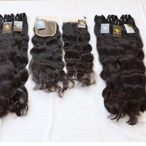 Mèches indiennes, Temple Hair et Closure, Extension de cheveux naturels, avec Hd Closure, fournisseurs de cheveux bruts du cambodge - Product Image 1