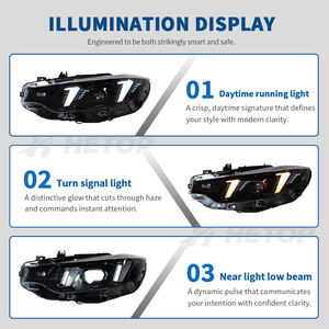 Faros Delanteros HETOP F32 2013-2019, Doble Color, Ojo de Serpiente, Plug and Play, Luces para Auto Serie 4 F80 F82, Amarillo y Blanco, 435i <span class=keywords><strong>440i</strong></span> para <span class=keywords><strong>BMW</strong></span> - Product Image 4