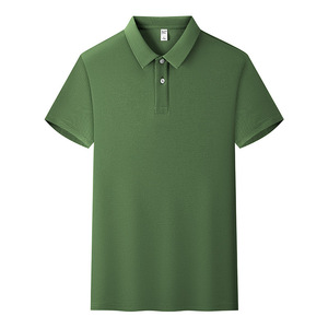 Camiseta Polo de Color Sólido, Algodón, Unisex, Manga Corta, Ropa de Trabajo, Uso Diario - Product Image 3