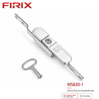 Serrure à poignée battante MS820-1 en acier inoxydable, étanche, à clé, avec insert à double profil et cache-poussière |   Serrure de porte d'armoire