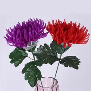 Ramo <span class=keywords><strong>de</strong></span> Crisantemos Artificiales que No se Desvanecen para Decoración <span class=keywords><strong>de</strong></span> <span class=keywords><strong>Tumbas</strong></span> y Cementerios al Aire Libre - Product Image 4