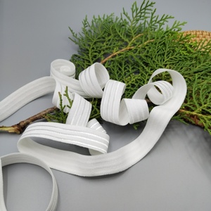 Small MOQ Custom Durable Spandex/Nylon HH4K 18043S-16 <b>Webbing</b> Jacquard Elastic Bands 16mm Width Solid Color Printed Logo Garment - Product Image 1