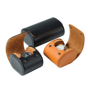 Nouvelle boîte à montres cylindrique pour hommes, style européen, étui de présentation pour montres-bracelets, <span class=keywords><strong>rangement</strong></span> pour montres mécaniques - Product Image 4