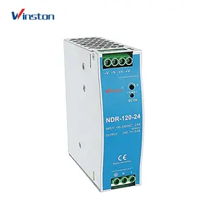 Ndr-120 adjustable dc din rail led smps switching power supply 12v 24v 48v